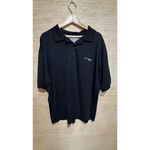 Columbia Men's BLK PFG Perfect Cast Vented Polo Sz XL, 3079